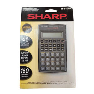 Sharp® EL510RB Scientific Calculator 160 Functions Direct Algebraic Logic D.A.L